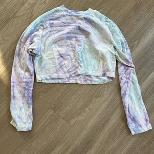 Cotton Citizen Pastel Tie-Dye Crop Top